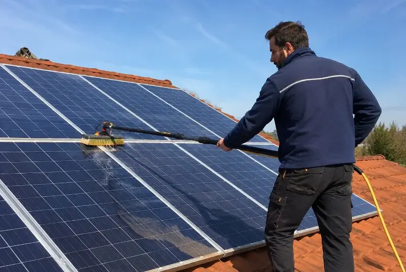 Nettoyage et entretien de panneaux solaires à Azolette